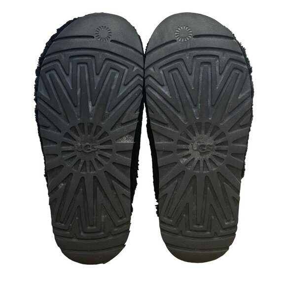 UGG Women’s Black Fur Fuzzy Slide Slipper Size 7 - Picture 8 of 8